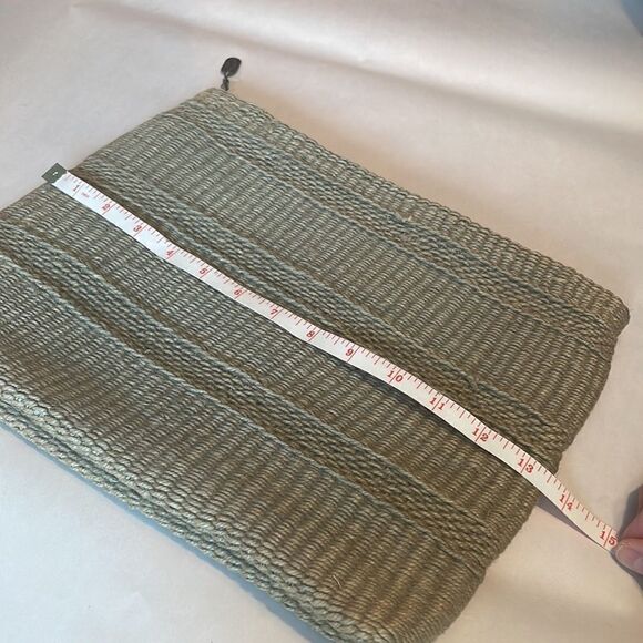 Little Nugget boho woven jute zip summer clutch / travel pouch - Picture 7 of 11
